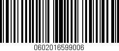 Código de barras (EAN, GTIN, SKU, ISBN): '0602016599006'