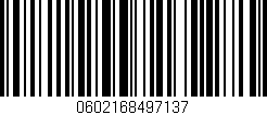 Código de barras (EAN, GTIN, SKU, ISBN): '0602168497137'