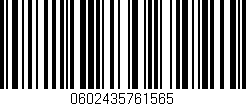 Código de barras (EAN, GTIN, SKU, ISBN): '0602435761565'