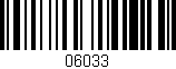 Código de barras (EAN, GTIN, SKU, ISBN): '06033'