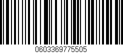 Código de barras (EAN, GTIN, SKU, ISBN): '0603369775505'