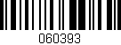 Código de barras (EAN, GTIN, SKU, ISBN): '060393'