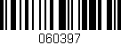 Código de barras (EAN, GTIN, SKU, ISBN): '060397'