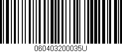 Código de barras (EAN, GTIN, SKU, ISBN): '060403200035U'