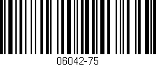 Código de barras (EAN, GTIN, SKU, ISBN): '06042-75'