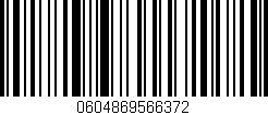 Código de barras (EAN, GTIN, SKU, ISBN): '0604869566372'