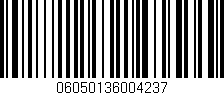 Código de barras (EAN, GTIN, SKU, ISBN): '06050136004237'