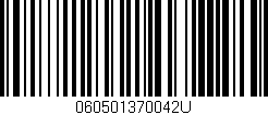 Código de barras (EAN, GTIN, SKU, ISBN): '060501370042U'