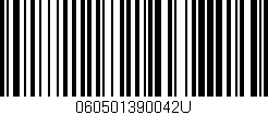 Código de barras (EAN, GTIN, SKU, ISBN): '060501390042U'