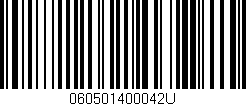 Código de barras (EAN, GTIN, SKU, ISBN): '060501400042U'