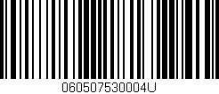 Código de barras (EAN, GTIN, SKU, ISBN): '060507530004U'