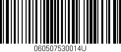 Código de barras (EAN, GTIN, SKU, ISBN): '060507530014U'