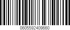 Código de barras (EAN, GTIN, SKU, ISBN): '0605592409660'