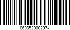 Código de barras (EAN, GTIN, SKU, ISBN): '0606529002374'