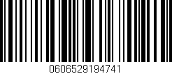 Código de barras (EAN, GTIN, SKU, ISBN): '0606529194741'