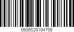 Código de barras (EAN, GTIN, SKU, ISBN): '0606529194758'