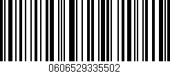 Código de barras (EAN, GTIN, SKU, ISBN): '0606529335502'