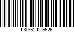 Código de barras (EAN, GTIN, SKU, ISBN): '0606529335526'