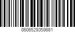 Código de barras (EAN, GTIN, SKU, ISBN): '0606529359881'