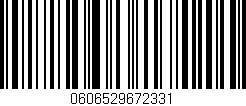 Código de barras (EAN, GTIN, SKU, ISBN): '0606529672331'
