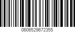 Código de barras (EAN, GTIN, SKU, ISBN): '0606529672355'