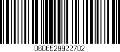 Código de barras (EAN, GTIN, SKU, ISBN): '0606529922702'