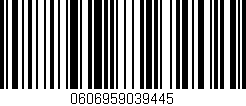 Código de barras (EAN, GTIN, SKU, ISBN): '0606959039445'