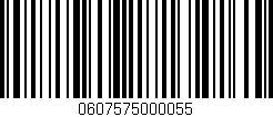 Código de barras (EAN, GTIN, SKU, ISBN): '0607575000055'