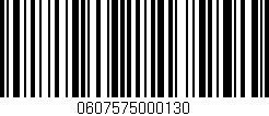 Código de barras (EAN, GTIN, SKU, ISBN): '0607575000130'