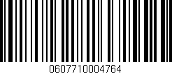 Código de barras (EAN, GTIN, SKU, ISBN): '0607710004764'