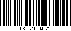 Código de barras (EAN, GTIN, SKU, ISBN): '0607710004771'
