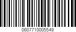 Código de barras (EAN, GTIN, SKU, ISBN): '0607710005549'