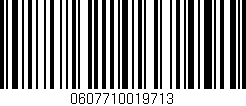 Código de barras (EAN, GTIN, SKU, ISBN): '0607710019713'