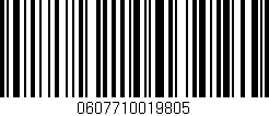Código de barras (EAN, GTIN, SKU, ISBN): '0607710019805'