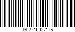 Código de barras (EAN, GTIN, SKU, ISBN): '0607710037175'