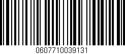 Código de barras (EAN, GTIN, SKU, ISBN): '0607710039131'