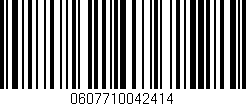 Código de barras (EAN, GTIN, SKU, ISBN): '0607710042414'