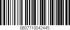 Código de barras (EAN, GTIN, SKU, ISBN): '0607710042445'