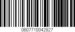 Código de barras (EAN, GTIN, SKU, ISBN): '0607710042827'