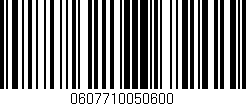 Código de barras (EAN, GTIN, SKU, ISBN): '0607710050600'