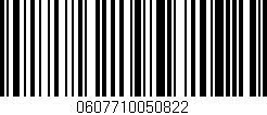 Código de barras (EAN, GTIN, SKU, ISBN): '0607710050822'