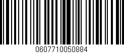 Código de barras (EAN, GTIN, SKU, ISBN): '0607710050884'