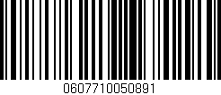 Código de barras (EAN, GTIN, SKU, ISBN): '0607710050891'