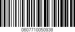 Código de barras (EAN, GTIN, SKU, ISBN): '0607710050938'