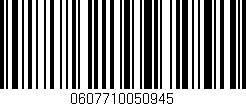 Código de barras (EAN, GTIN, SKU, ISBN): '0607710050945'