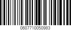 Código de barras (EAN, GTIN, SKU, ISBN): '0607710050983'