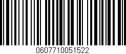 Código de barras (EAN, GTIN, SKU, ISBN): '0607710051522'
