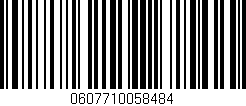 Código de barras (EAN, GTIN, SKU, ISBN): '0607710058484'