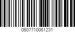 Código de barras (EAN, GTIN, SKU, ISBN): '0607710061231'