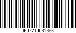 Código de barras (EAN, GTIN, SKU, ISBN): '0607710061385'